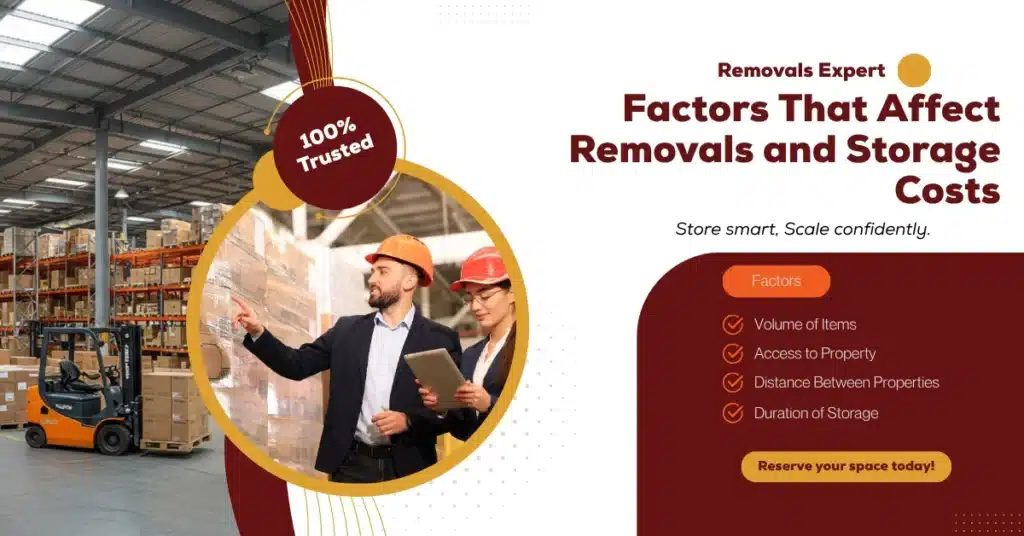 Factors That Affect Removals and Storage Costs