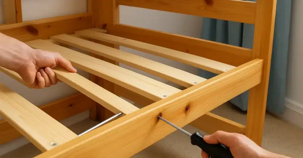 Remove Mattress Slats and Support Beams