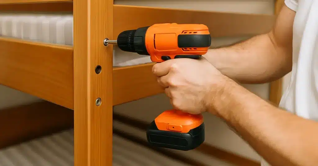 Unscrew the Bed Frame Connections