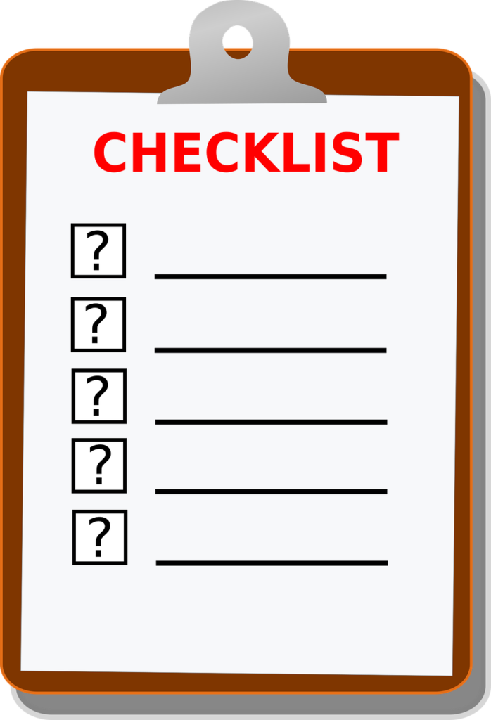 moving checklist