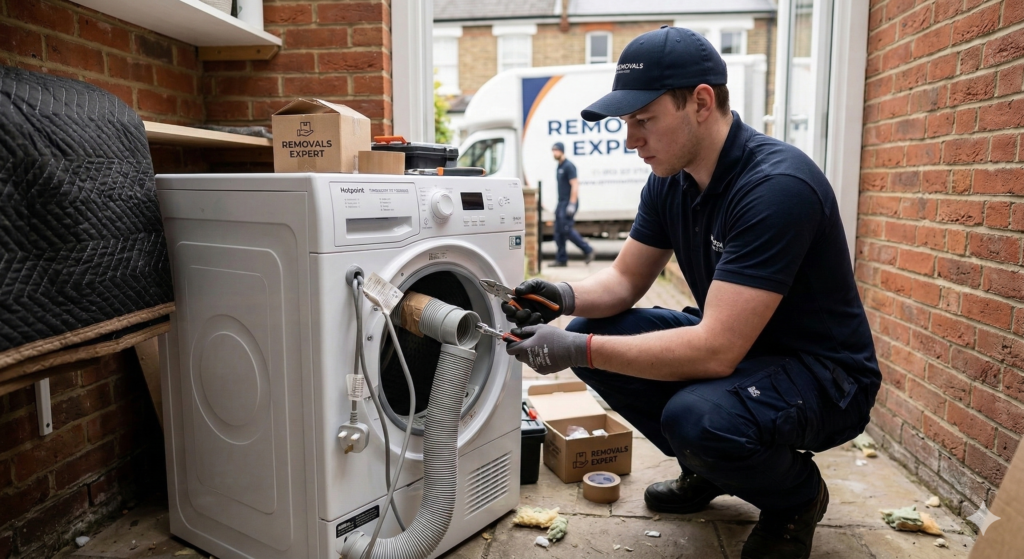 disconnecting a tumble dryer