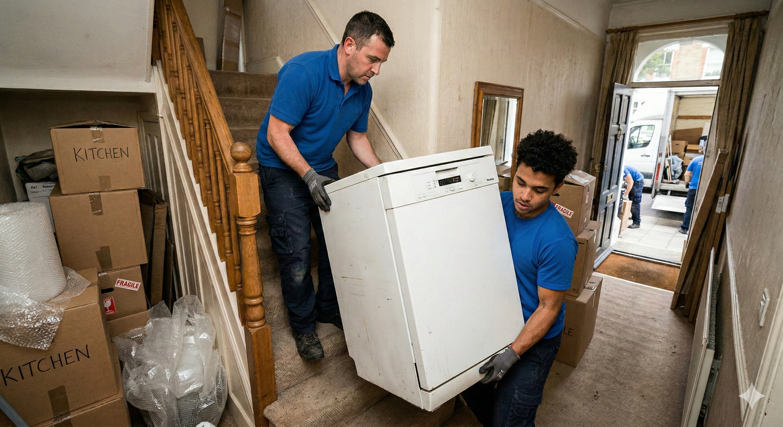 moving a dish washer