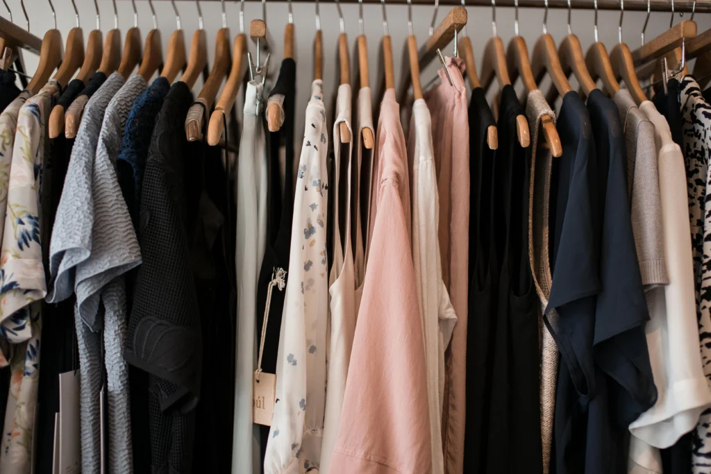 summer clothes hanging