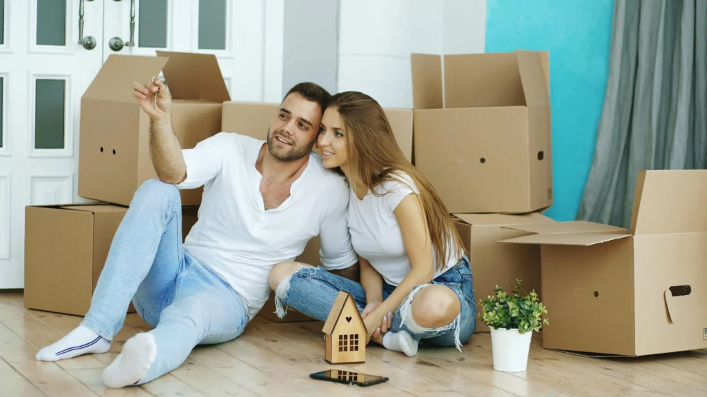 couple after moving
