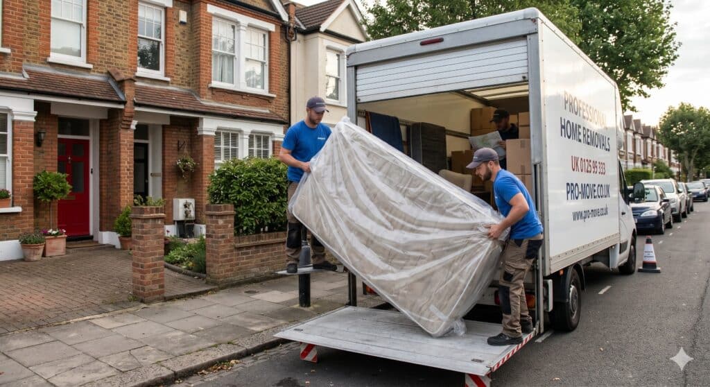 mattress loading in van