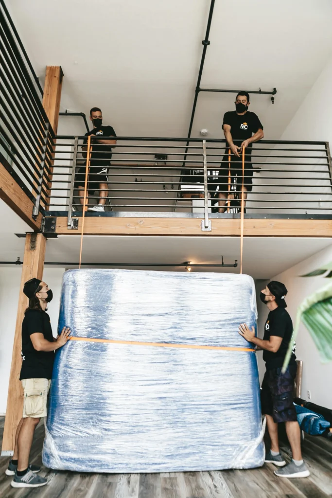 picking up mattress